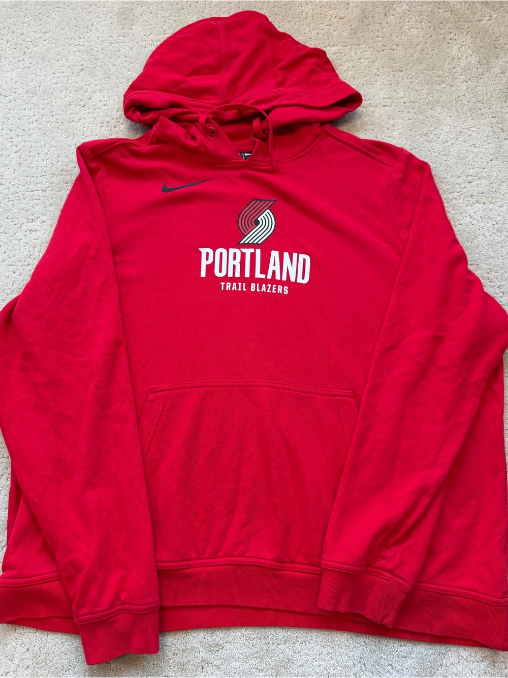 Nike Red Portland Trail Blazers Hoodie